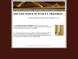 The Law Office of Julius E. Friedman